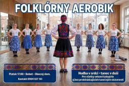 Folklórny aerobik v Obecnom dome Bobot od 16.10.2026 o 17:00